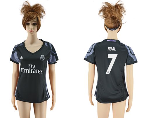 Women's Real Madrid #7 Rual Sec Away Soccer Club Jersey - Click Image to Close